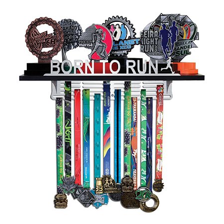 Porta Troféus e Medalhas Corrida Masculino - Born To Run