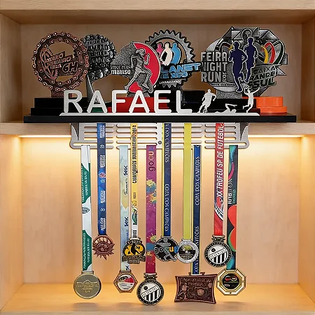 Porta Troféus e Medalhas Personalizado Com o Nome