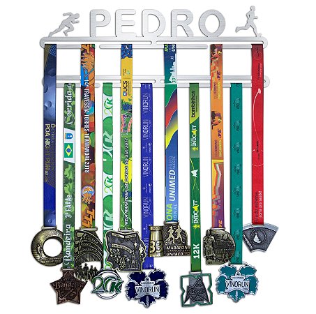 Porta Medalhas Personalizado Com o Nome + Extensor