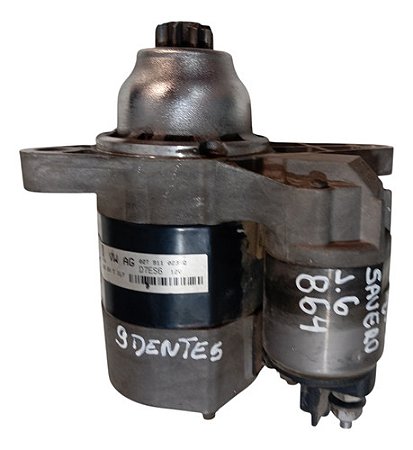 Motor De Arranque Saveiro 2013 1.6 9 Dentes Original Usado