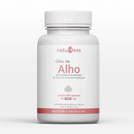 Óleo de Alho 750mg  60 Cápsulas.