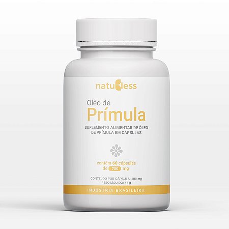 Óleo de Prímula 750mg 60 Cápsulas.