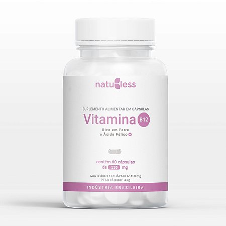 Vitamina B12 550mg 60 Cápsulas