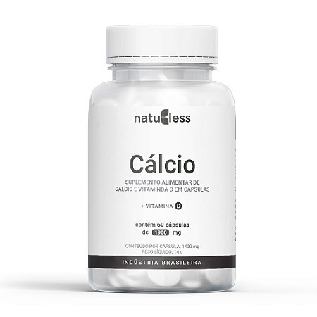 Cálcio + Vitamina D 1900mg 60 Cápsulas.