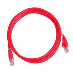 Patch Cord Cftv 2,5 M Cat 5 Rj45/rj45 Pvc Vermelho