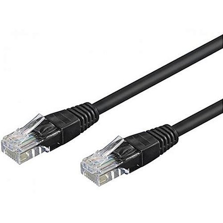 Patch Cord Cftv 1,5 M Cat 5 Rj45 Pvc Preto