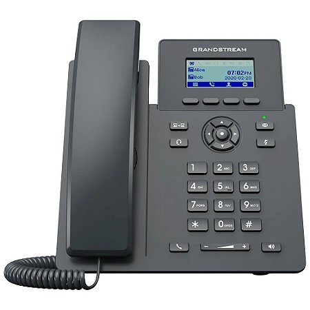 Telefone IP Grandstream 2 Linhas 2 Contas SIP PoE Compatível com Headsets EHS 10/100 Visor LCD GRP2601 P