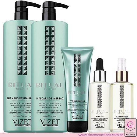 Tratamento Ritual Sublime Vizet Profissional - Cia Cosméticos - Produtos  profissionais para o cabelo Vizet Profissional.