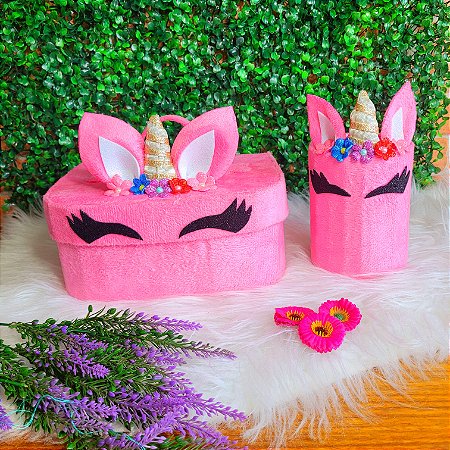 Kit Maleta para Maquiagem Unicórnio