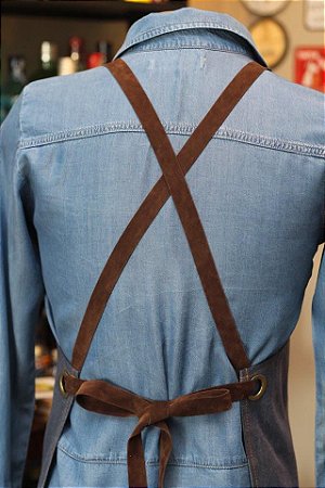 Alça "X" em Camurça ECO PREMIUM p/ Aventais PKAC®