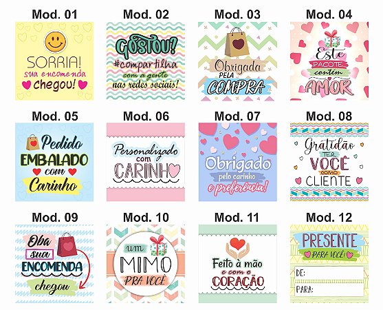 120 Cartão De Agradecimento / Tags (diversos Modelos)