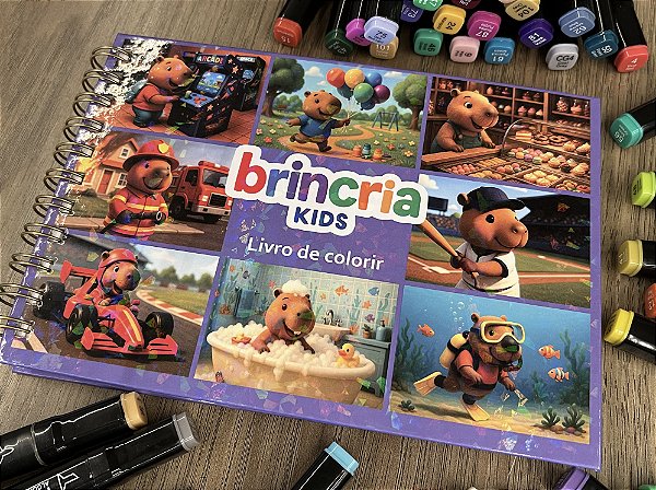 Livro de Colorir Brincria - Capivara