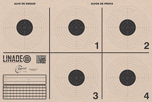 ALVO 5 CENTROs LINADE - AR Comprimido 450g (pardo) 55x37cm Cód.L409