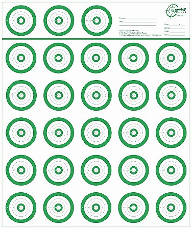 100 Alvos Benchrest 28 Centros A302