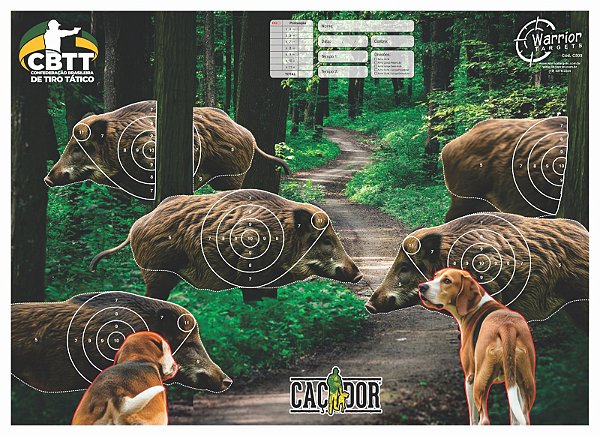 ALVO CAÇADOR – Oficial da Copa Caçador (CBTT) 250g (Papel grosso) C500