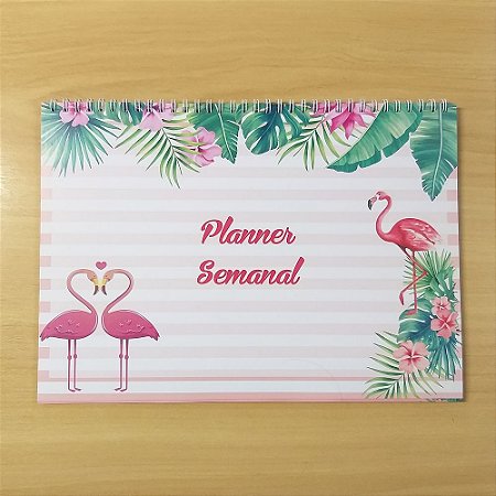 Planner Mesa Semanal A4-c/capa+wire-o (a Escolher)