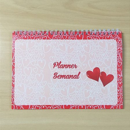 Planner de Mesa Semanal A5-c/capa+wire-o (a Escolher)