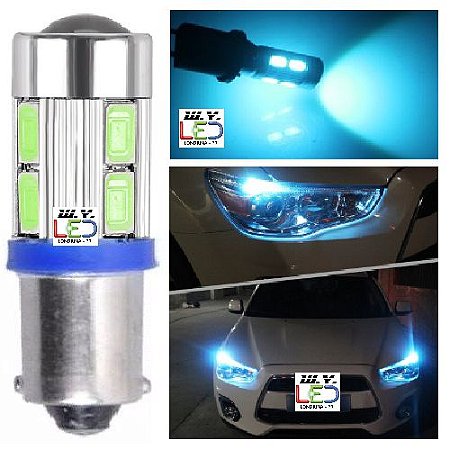 LED T11 T4w H6w HIPER 10 LEDs 5630 Meia Luz / Farolete / Lanterna Dianteira / Placa / Leitura / DISPONÍVEL EM 8 Cores 12v