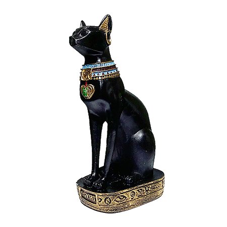 Escultura Gato Egípcio Bastet Seated