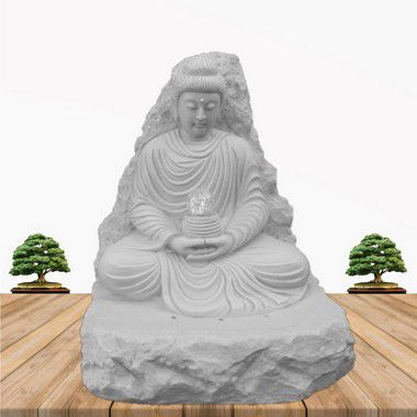 Fonte Buda Pedra White Stone 55 cm 220V