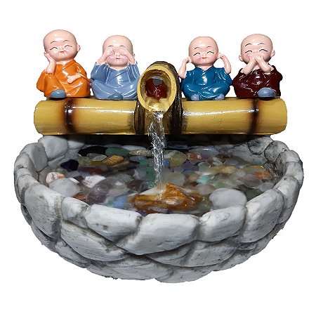 Fonte De Água Decorativa Buda Baby Sabedoria 220 V