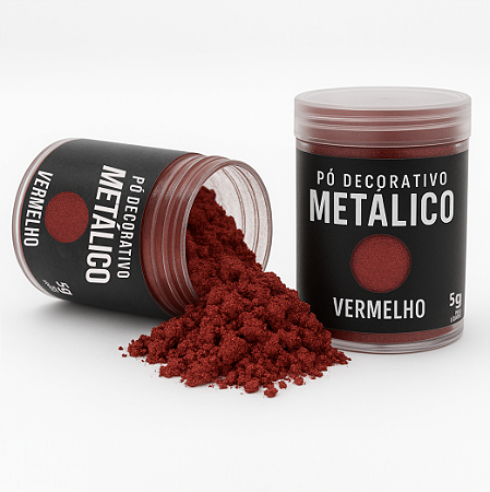 Pó Metálico Vermelho 5g