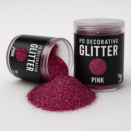 Pó Glitter Pink 5g