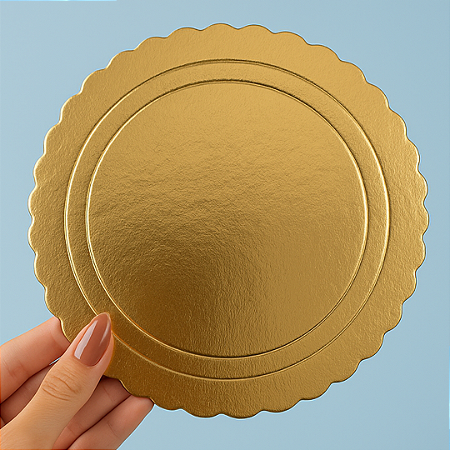 Kit 5 und Cake Board Papelão Dourado