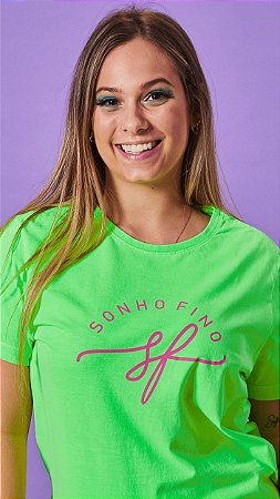 Camiseta Feminina Logo Verde