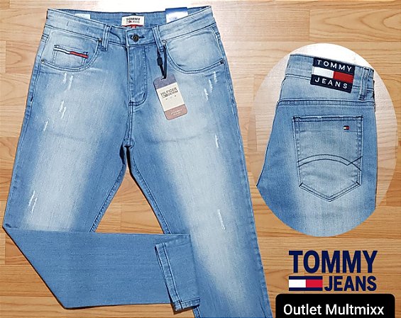 Calça Jeans Claro - Tommy Slim Tapered