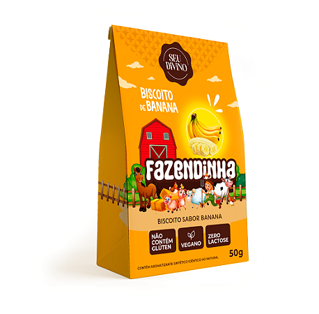 Linha Fazendinha - Biscoito de Banana 50g