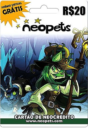 Neopets - Cartão de Neocrédito Sophie R$20