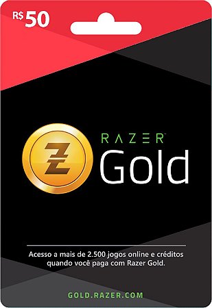 Razer Gold PIN Rixty - Cartão R$ 50