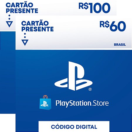 R$160 PlayStation Store - Cartão Presente Digital [Exclusivo Brasil] -  Cartões PSN, Xbox, Nintendo, Google, Itunes, Eprepag, Levelup e Mais !