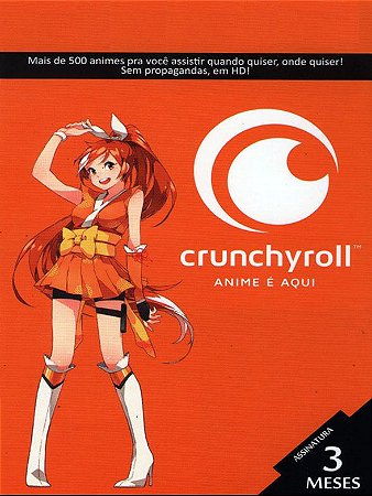 Crunchyroll - Cartão Assinatura Premium+ 3 Meses