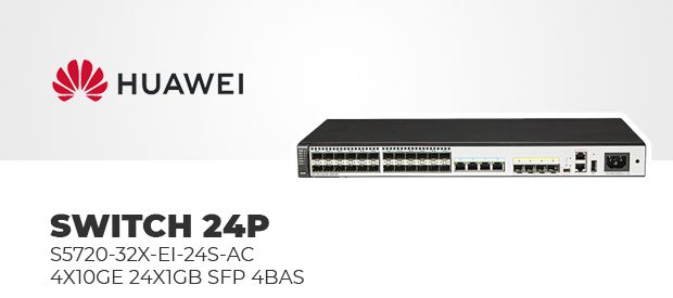 SWITCH HUAWEI 24P S5720-32X-EI-24S-AC 4X10GE 24X1GB SFP 4BAS