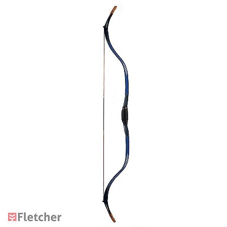 Arco Recurvo Tradicional - Laqueado Azul - 30 lbs a 28" - Lacquer Tatar Bow