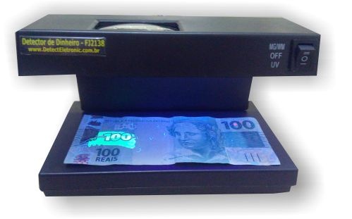 Máquina de detectar notas e documentos falsos FJ2138 Detect Eletronic