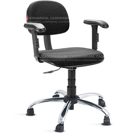 Cadeira Secretária Giratória Com Braços Tecido Várias Cores - Cb11 XLX22