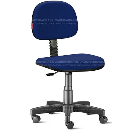 Cadeira Giratória Com Encosto Secretária Tecido Azul Marinho - Queima De Estoque XLX22