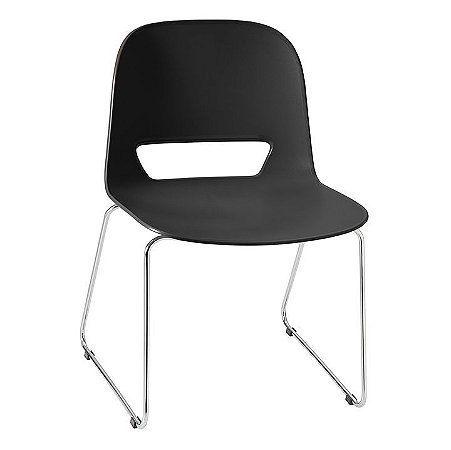 Kit com 5 Cadeiras Coletiva - Estrutura Fixa Cromado - Fine CB 1086 XLX22