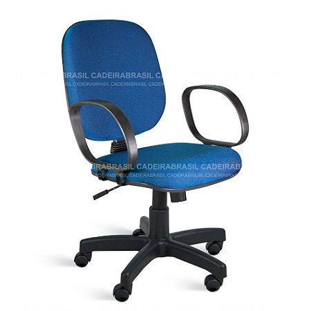 Cadeira Escritório Giratória Diretor - Base Aço com Capa - Mecanismo Relax - Com Braços - Ravan CB 3008 XLX22