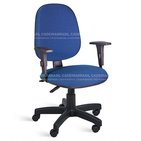 Cadeira Escritório Giratória Gerente - Base Aço com Capa - Mecanismo Ergonômico - Com Braços - Ravan CB 3024 XLX22
