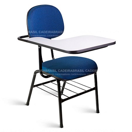 Cadeira Universitária 4 Pés - Com Prancheta Grande - Com Suporte para Livros - Suporte em Garfo - Ravan CB 3104 XLX22