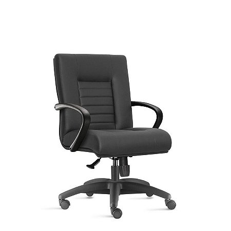 Cadeira Escritório Diretor - Giratória - Mecanismo Relax - Base Nylon - Com Braços - Way Class CB 786 XLX22