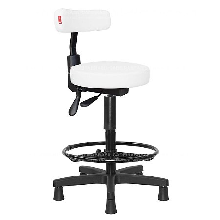 Cadeira Mocho Alto Ergonômico Estética, Fisioterapia, Odontologia Slim Cadeira Brasil CB 1556 XLX22