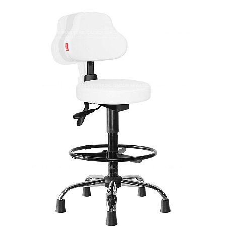 Cadeira Mocho Alto Ergonômico Estética, Fisioterapia, Odontologia Plus Cadeira Brasil CB 1587 XLX22