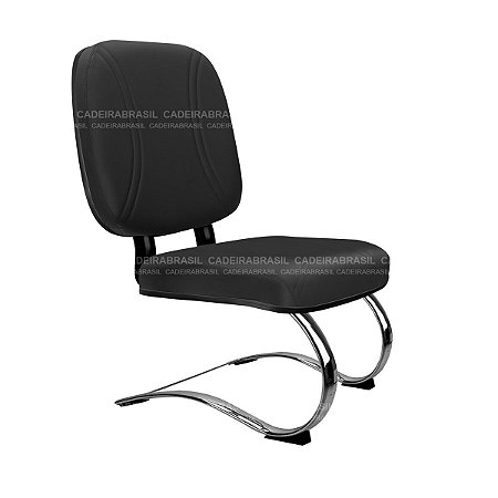 Cadeira Diretor Fixa Plus - Base Contínua Elíptica Cromada - Suporta 150 kg - Bigger CB 708 XLX22