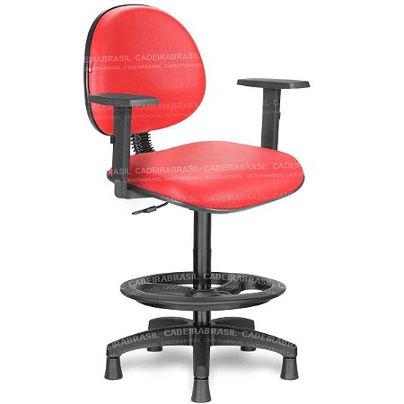 Cadeira Caixa Alta Portaria Recepção Com Braços Várias Cores Cb24 XLX22