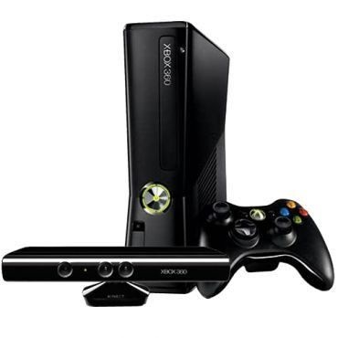 Xbox 360 - Console Slim 4GB + Kinect + HD 250gb + 2 Controles + 5 Jogos (A escolher)